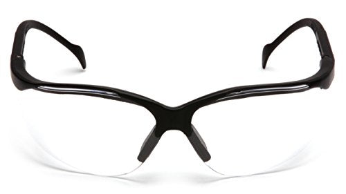 Safety Eyewear with Anti-Fog Lens - Clear Lens/Black Frame
