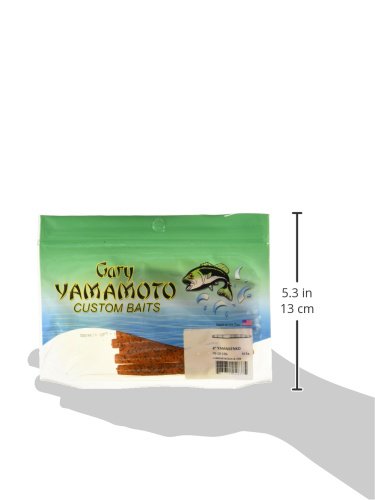 4-Inch Senko Soft Plastic Fishing Bait - Pumpkin with Black & Green Flake