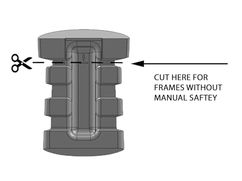 Grip Frame Insert for Smith & Wesson M&P Shield Plus 9mm - Black