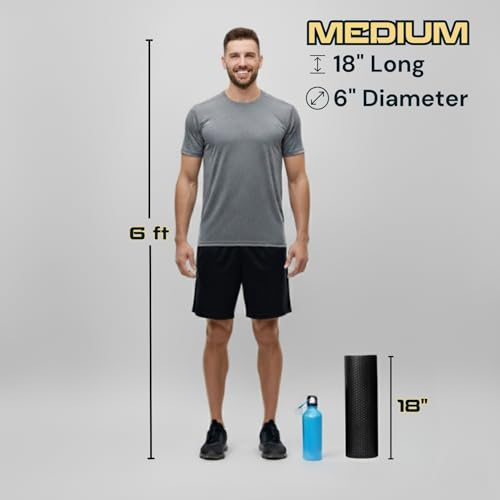 High Density Foam Roller for Deep Tissue Massage & Recovery