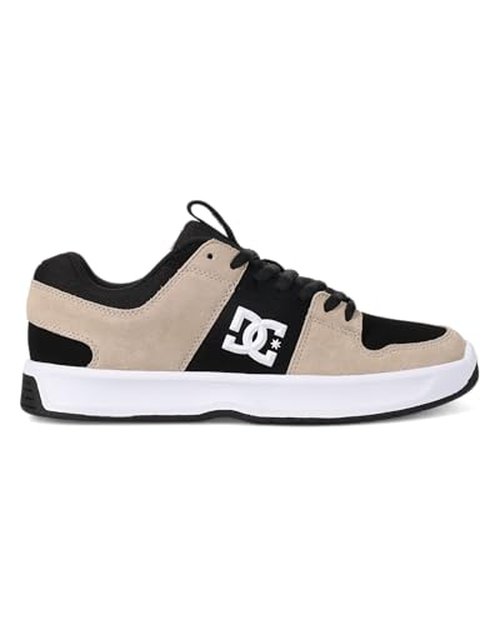 DC Men's Lynx Zero Skate Shoe, Black/Beige/White, 11.5