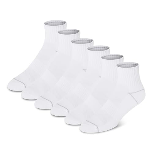 Champion Women's Quarter Socks 6-Pack - Cushioned, Moisture-Wicking, Supportive Footwear
