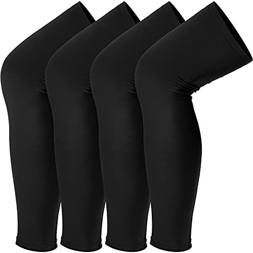 Compression Leg Sleeves for UV Protection - Black