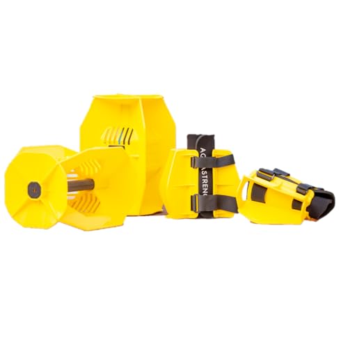 Total Body Pool Exercise System - Hydro-Tone Bells & Fins - Yellow