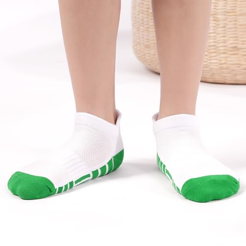 SPTRAMLE 12 Pairs Kids Athletic Socks with Tab - 5-7 Years, Multicolor #2