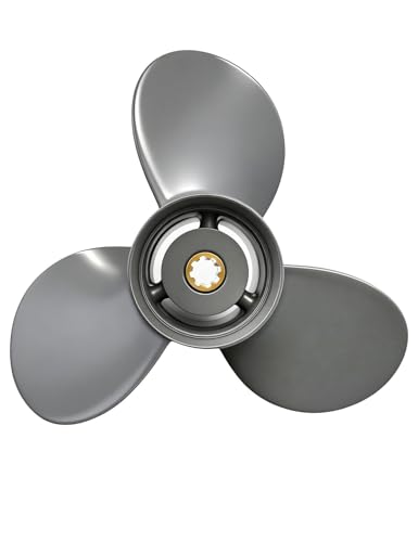 PETUSI 9 1/4 x 10 Outboard Boat Propeller for Honda 8-20 HP, Aluminum