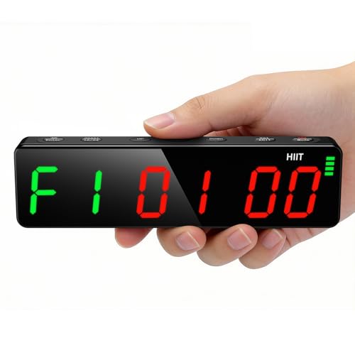 Portable Workout Timer with Strong Magnet - 7-Inch Black