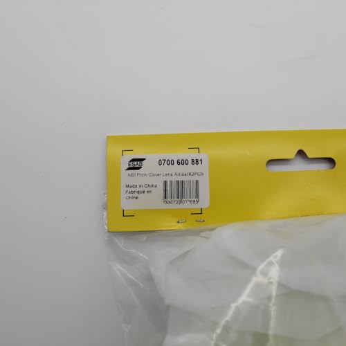 ESAB 0700600881 Sentinel A60 Front Cover Lens - Amber -2 Pack