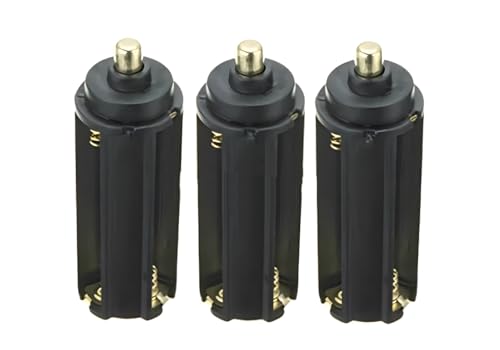 AAA Battery Holder Adapter Tube - 3 Pack for Handheld Flashlights