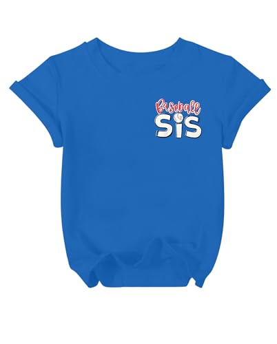 Toddler Baseball Shirt - Short Sleeve Tee Top, D-Blue, 2-3T