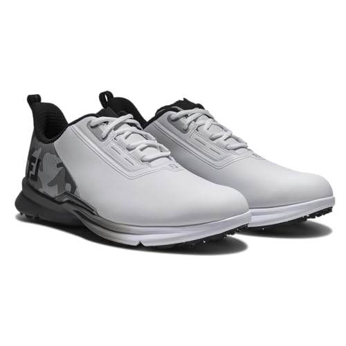 FootJoy Men's FJ Fuel Golf Shoes - Arctic White/Gray Camo