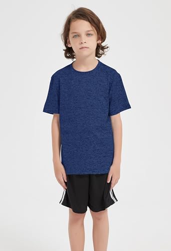 Boys Quick Dry T-Shirt - Dark Blue, Age 14-16 Years