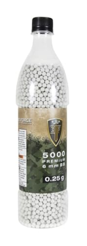 Premium 6mm Airsoft BBs - .25 Gram, 5000 Count