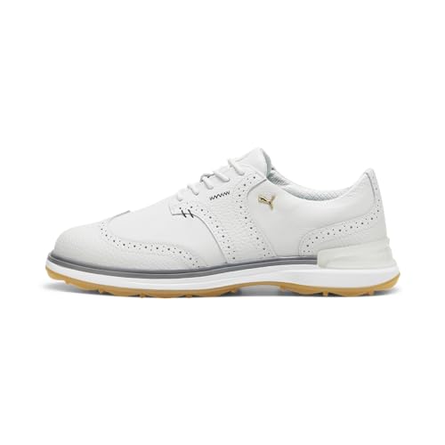 PUMA Golf Avant Wing Tip Shoes - 11 / Feather Gray-Slate Gray