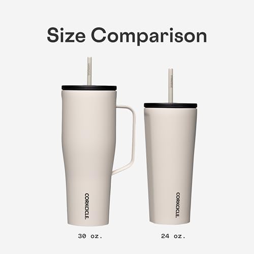 Corkcicle XL Handle Tumbler 30oz Gloss Powder Blue Cold Drink Cup