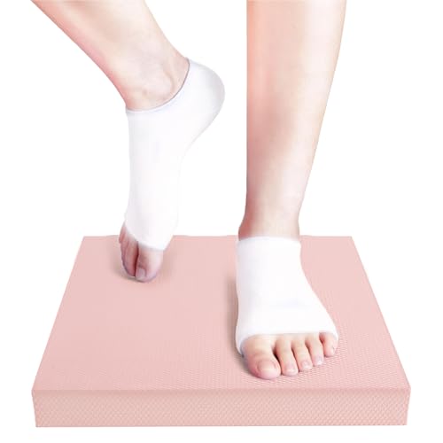 Balance Foam Pad for Stability Training - Pink, 15.7" x 13" x 2"