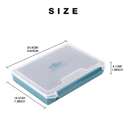 Fishing Tackle Box with Slit Foam Insert - 3602-1Pack