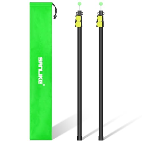 SANLIKE Telescopic Tarp Poles 37-97in Adjustable Canopy 2-Pack