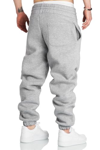A WATERWANG Men's Light Grey Cotton Joggers XL - Casual Athletic Sweatpants for Men