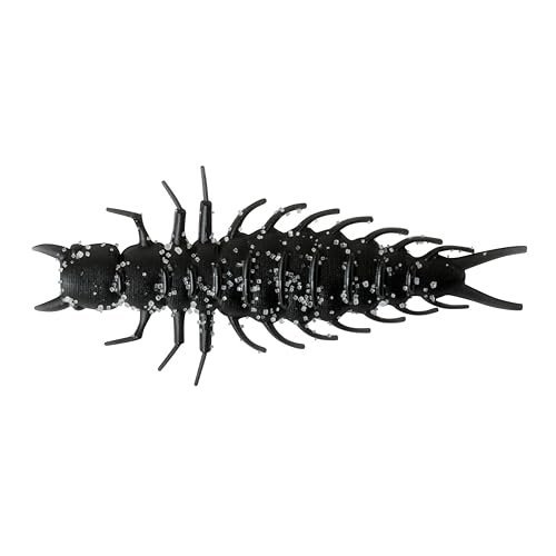 Juicy Hellgrammite Fishing Bait - Matte Black - 2.4"