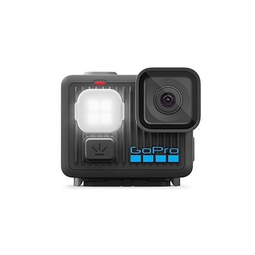 Waterproof 4K Action Camera with Built-in Light & Stabilization