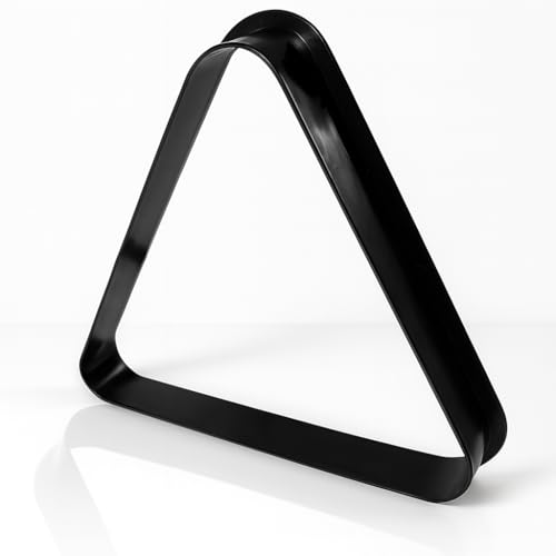 Black Plastic Billiard Pool Ball Triangle Rack for 2-1/4 Inch Balls - 8-Ball