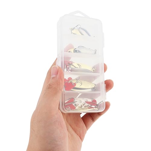 10-Piece Metal Fishing Spoons Kit with Tackle Box - Hard Lures