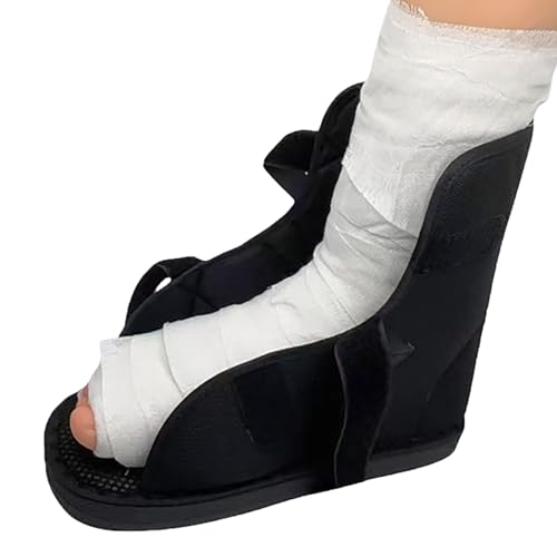JIAHG Fracture Recovery Shoes Gypsum Shoe Sock Cover Rehabilitation Shoes Foot Fracture Support Open Toe Plaster Cast Boot Post-Injury Protection Cast Shoe for Swollen Feet Bone Healing Support