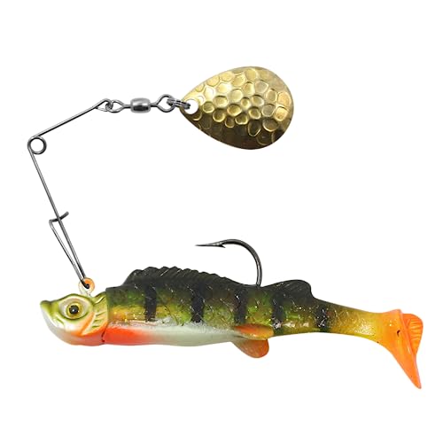 Mimic Minnow Spin Finesse Spinner Bait - 1/8 Oz - Perch