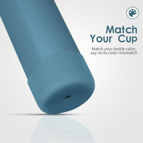 Silicone Water Bottle Boot 2PCS - Denim, 24oz Protective Cover