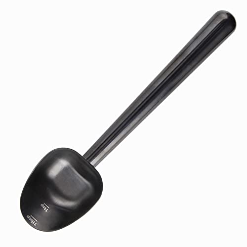 Easyworkz Gunmetal Black 7g Stainless Steel Long Hollow Coffee Scoop