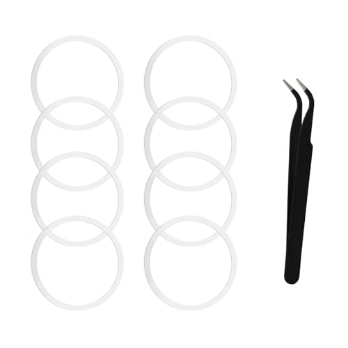 8-Pack Replacement Silicone Gaskets for Wide Mouth Flip Lid Water Bottles