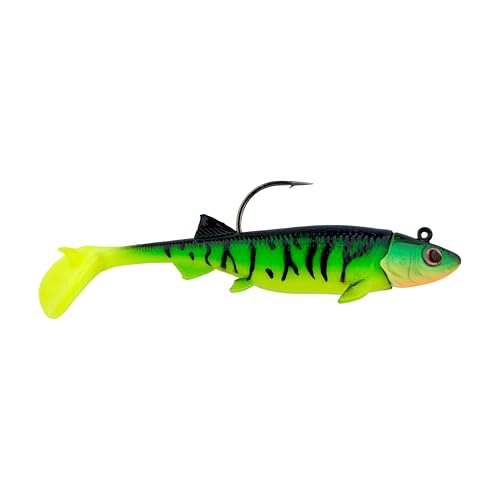 PowerBait Pre-Rigged Minnotator Soft Bait - Firetiger, 3.5 in