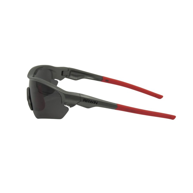 RAWIN Sport Sunglasses for Cycling, Running and Active Lifestyles I Lightweight and Durable Design (Polarized Smoke Lens)