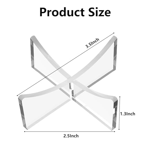 Acrylic Ball Display Stand - 3-Pack Clear Sports Holder for Football, Basketball, Soccer & More