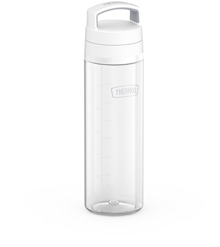 THERMOS ICON Series 26oz Clear Hydration Water Bottle with Wide Mouth & Rapidcap Lid