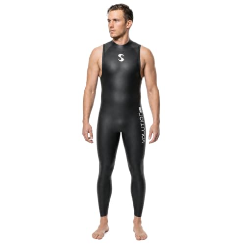 Men's 3/2mm Sleeveless Triathlon Wetsuit for Open Water Swimming