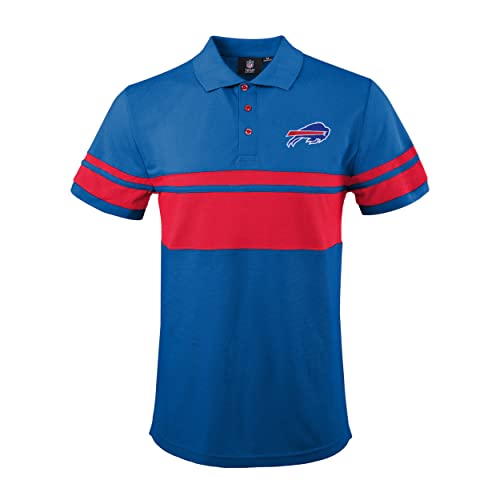 NFL Team Color Chest Stripe Men's Polo Shirt - Vibrant & Versatile