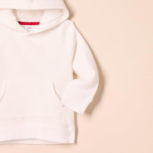 Boys' Fleece Pullover Hoodie Sweatshirt - Large / White