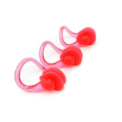 12 PCS Waterproof Silicone Nose Clips for Swimming - Bright Colors