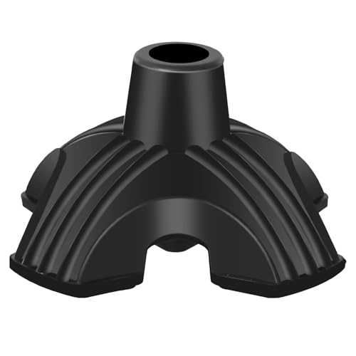 Quad Rubber Cane Tip Replacement - 3/4 Inch Anti-Slip Stand