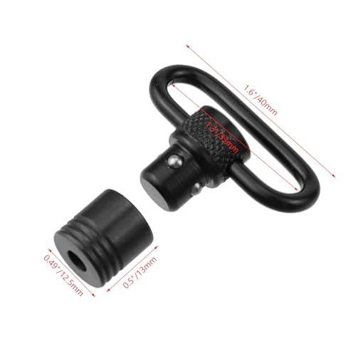 Coshar 1.25" QD Push Button Swivel - Heavy Duty Quick Detach Sling Swivel