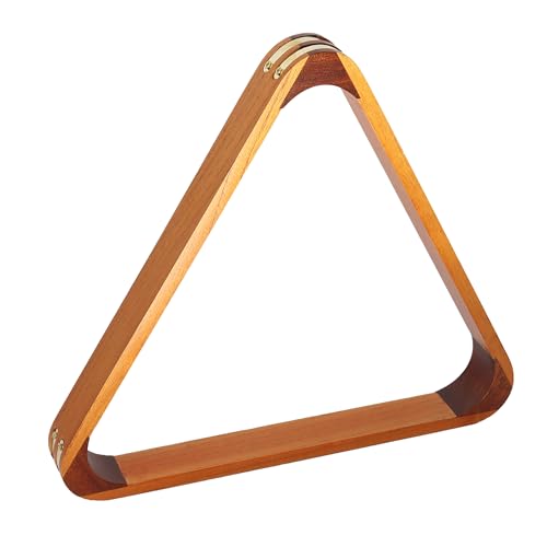 Solid Wood Pool Ball Rack - 2-Tone Oak 8-Ball Triangle