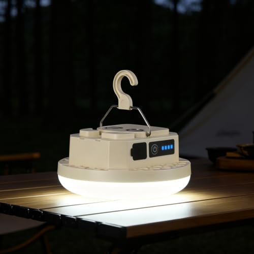 Vcwtty Rechargeable Camping Lantern 3000LM, Magnetic & Water-Resistant, Cool White - Variation 1