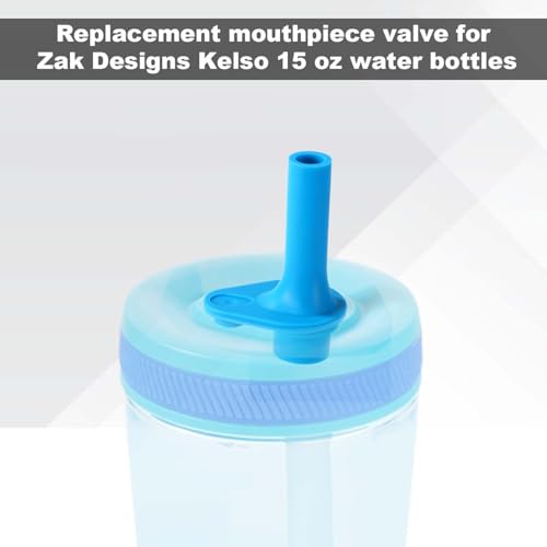 6-Piece Replacement Bite Valve Set for Zak Water Bottles - Silicone