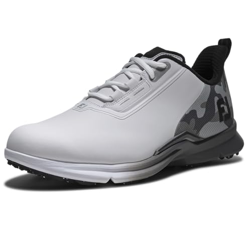 FootJoy Men's FJ Fuel Golf Shoes - Arctic White/Gray Camo