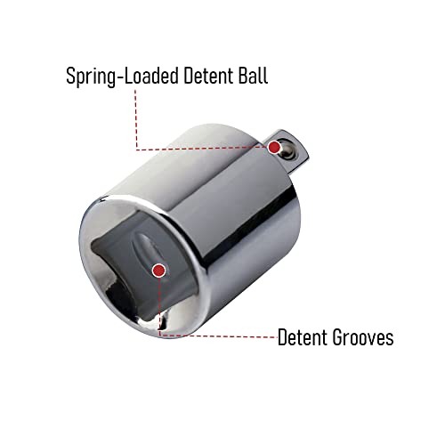 Socket Adapter 1/2" Drive (F) to 1/4"(M), CR-V, Female to Male