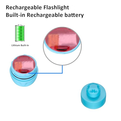 Rechargeable Shoe Headlights - 2pcs Clog Charm Lights - Blue