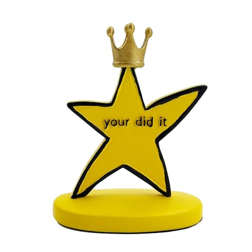 Funny Crowned Star Trophy - Meme-Inspired Award for Gags