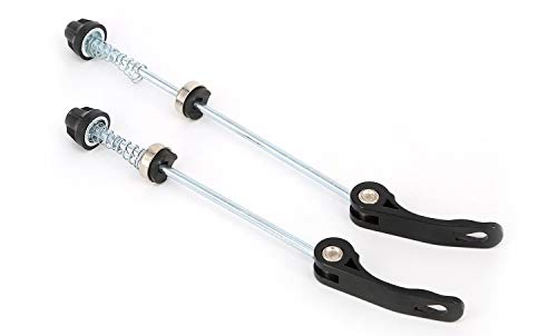 MTB Quick Release Skewers - Aluminum Alloy, 145/180 mm - Silver & Black